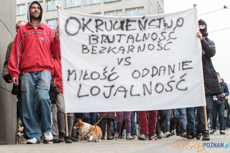 Marsz "Za krzywdy wyrządzone przez człowieka" - Poznań 09.11.2014 r. Foto: LepszyPOZNAN.pl / Paweł Rychter Marsz "Za krzywdy wyrządzone przez człowieka" - Poznań 09.11.2014 r. Foto: LepszyPOZNAN.pl / Paweł Rychter