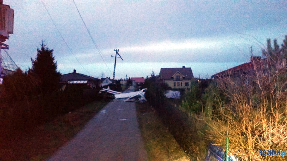 Silny wiatr z zachodu  Foto: PSP / Arkadiusz Drzewiecki