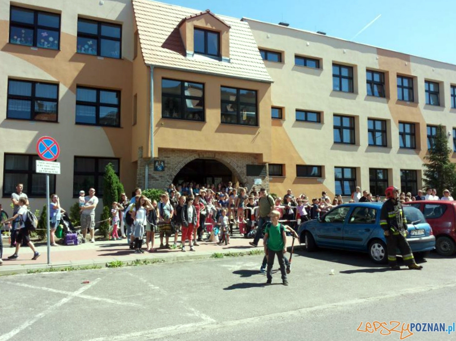 Strażacy bez sikawek, ale z ptakiem Foto: JRG-8 Strażacy bez sikawek, ale z ptakiem Foto: JRG-8