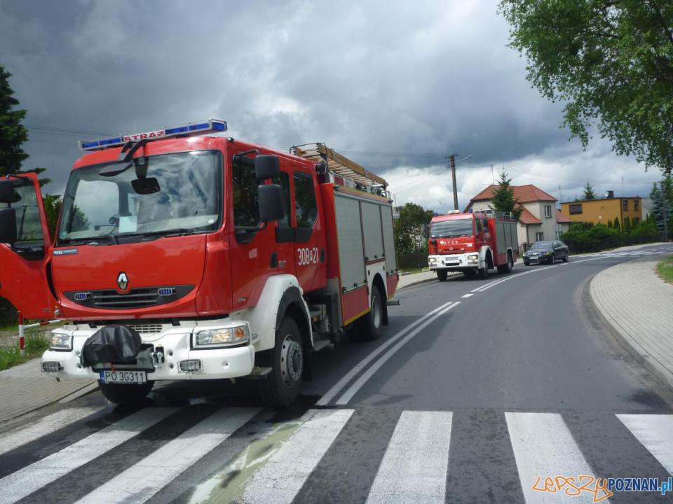 Zderzenie w Bolechowie Foto: PSP w Poznaniu Zderzenie w Bolechowie Foto: PSP w Poznaniu