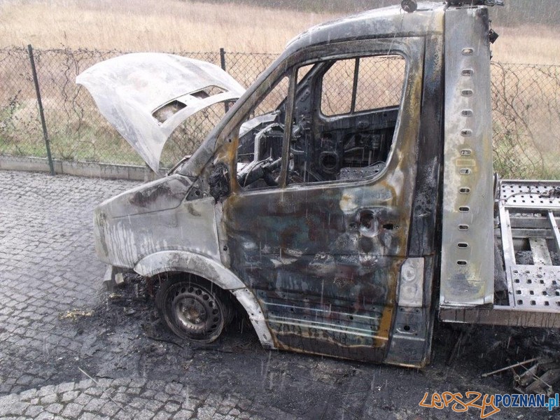 Podpalone lawety Foto: KWP Podpalone lawety Foto: KWP