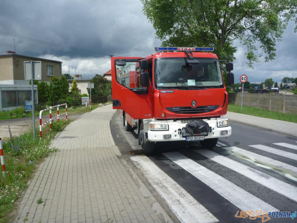 Zderzenie w Bolechowie Foto: PSP w Poznaniu Zderzenie w Bolechowie Foto: PSP w Poznaniu