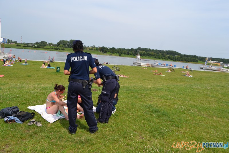Akcja informacyjna policji nad Maltą Foto: KMP Akcja informacyjna policji nad Maltą Foto: KMP