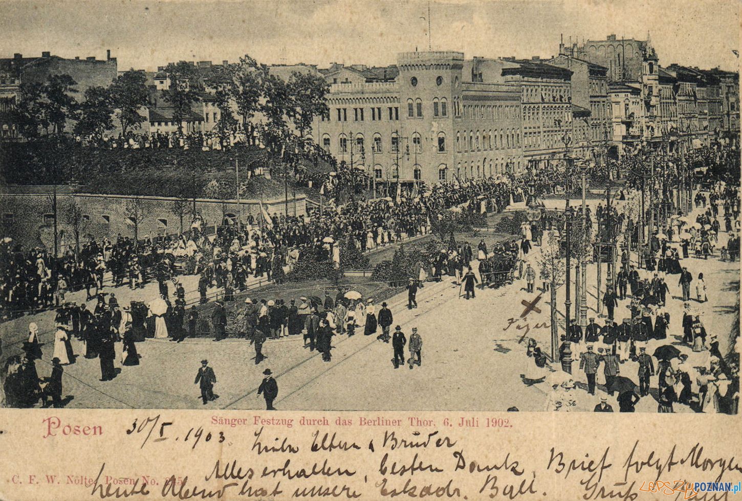 6 lipca 1902 Zjazd Śpiewaczy w Poznaniu  Foto: Biblioteka Uniwersytecka