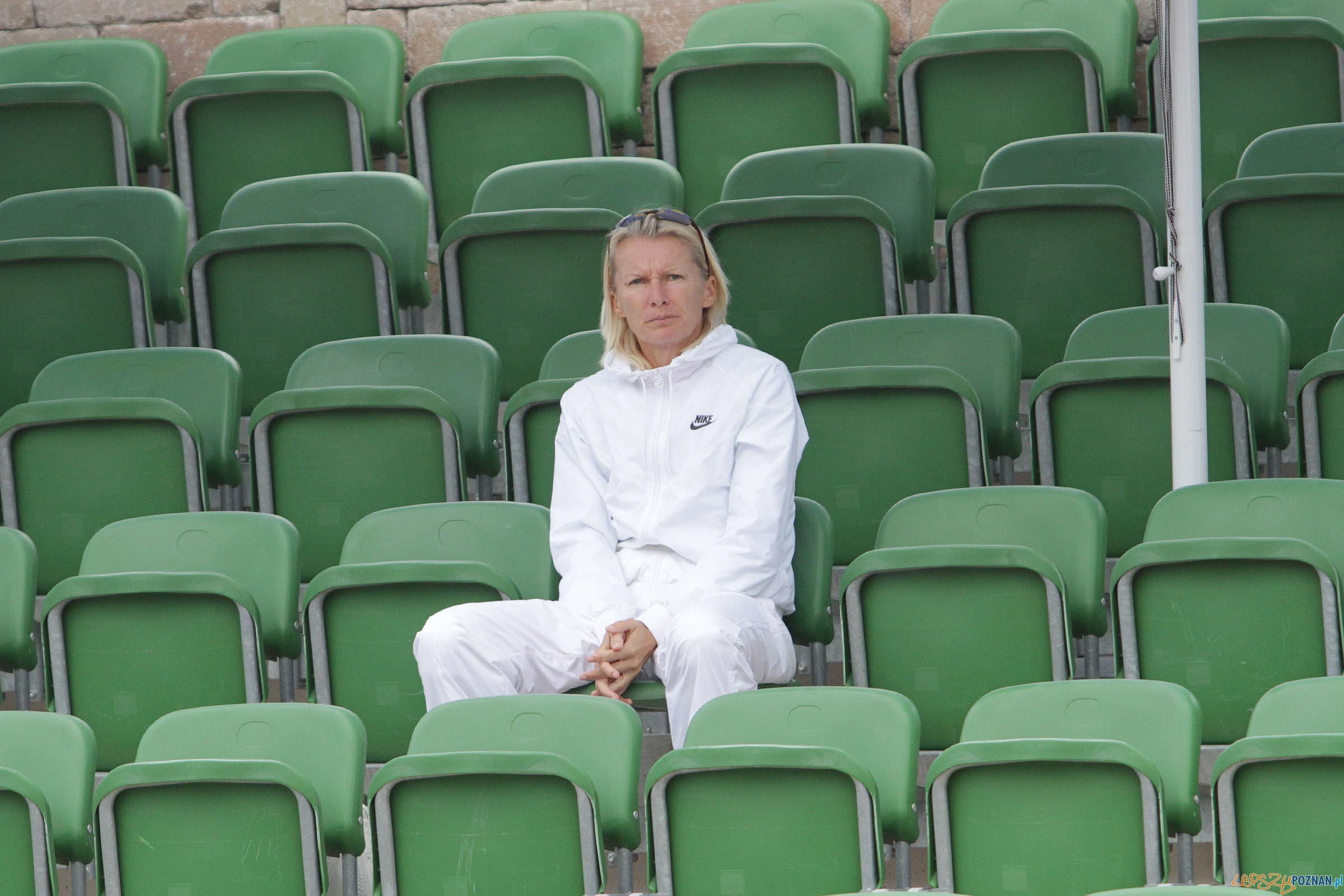 Jana Novotna na trybunach Centrum Tenisowego w Sobocie Foto: Powiat Poznański Open Jana Novotna na trybunach Centrum Tenisowego w Sobocie Foto: Powiat Poznański Open