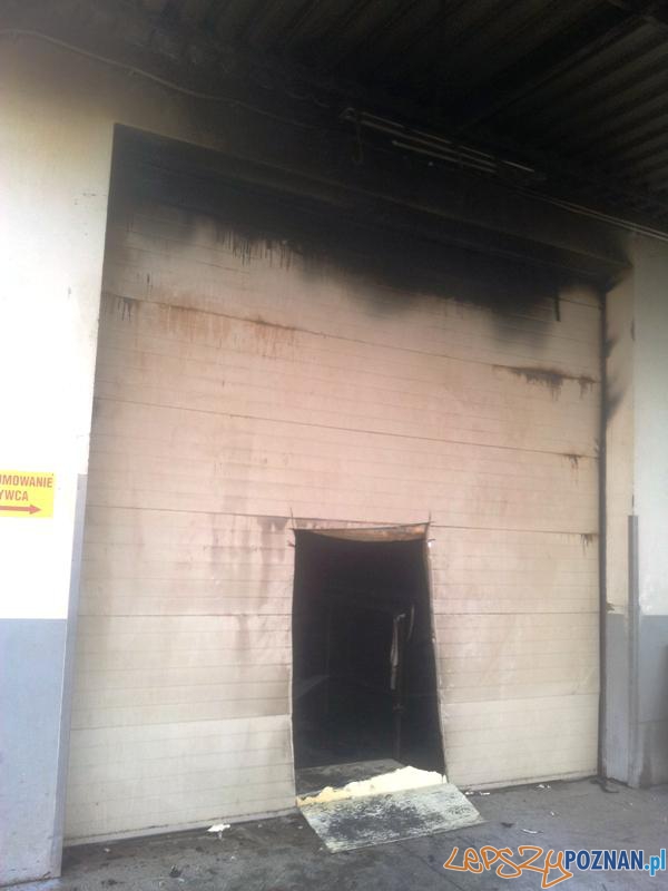 Pożar w ubojni Foto: PSP Pożar w ubojni Foto: PSP