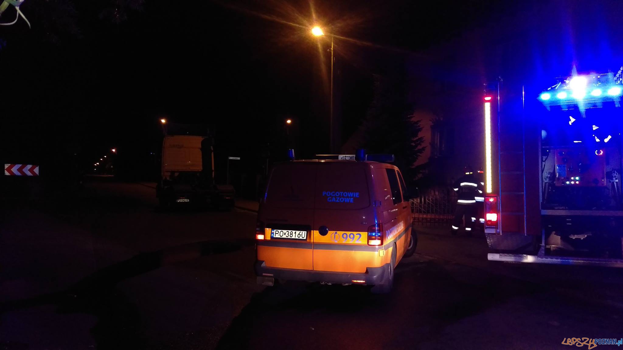 Pożar piwnicy Foto: OSP Luboń / OSP Plewiska Pożar piwnicy Foto: OSP Luboń / OSP Plewiska