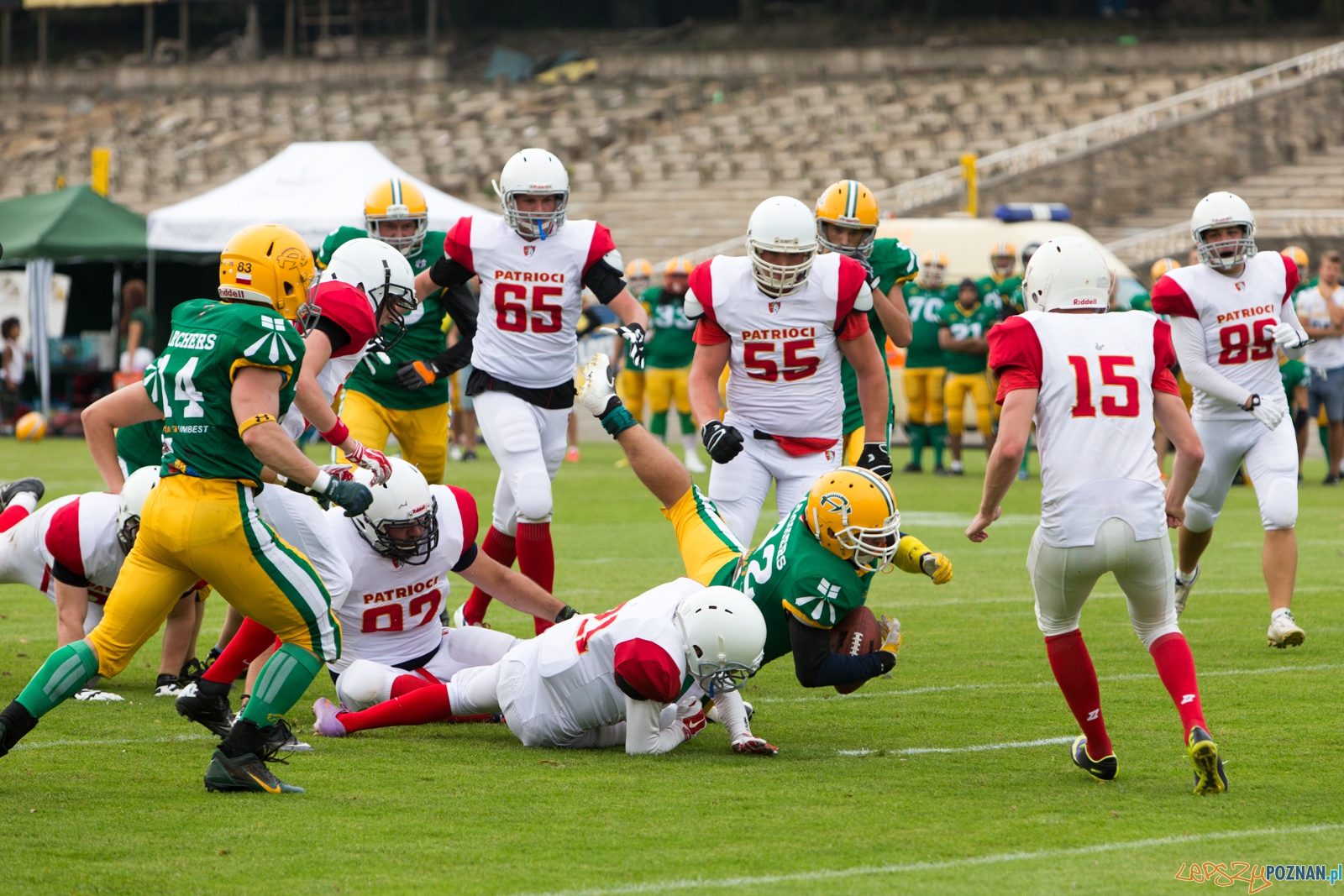 Patrioci Poznań – Bydgoszcz Archers Foto: lepszyPOZNAN.pl / Piotr Rychter Patrioci Poznań – Bydgoszcz Archers Foto: lepszyPOZNAN.pl / Piotr Rychter