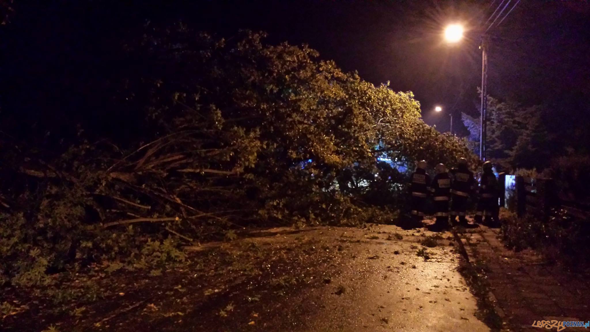 Zniszczenia w Puszczykowie Foto: OSP Puszczykowo Zniszczenia w Puszczykowie Foto: OSP Puszczykowo