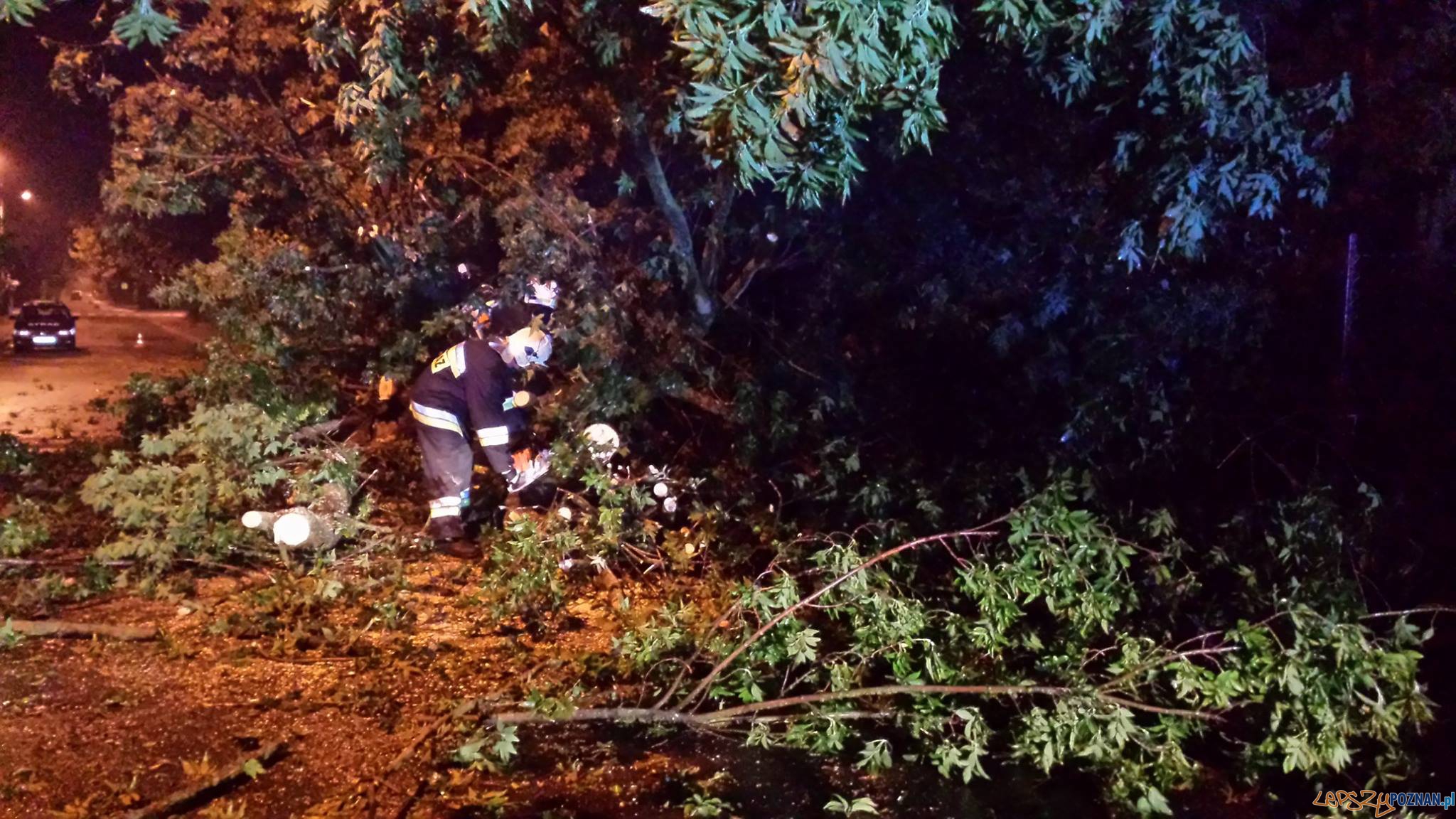 Zniszczenia w Puszczykowie Foto: OSP Puszczykowo Zniszczenia w Puszczykowie Foto: OSP Puszczykowo