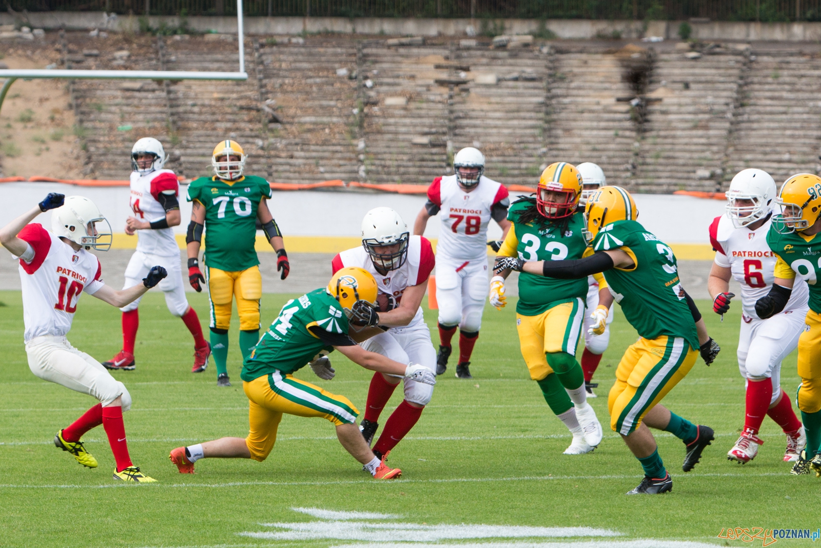 Patrioci Poznań – Bydgoszcz Archers Foto: lepszyPOZNAN.pl / Piotr Rychter Patrioci Poznań – Bydgoszcz Archers Foto: lepszyPOZNAN.pl / Piotr Rychter