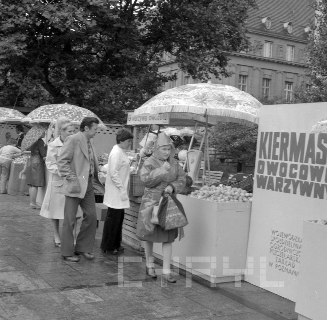 Kiermasz owocowy na Placu Wolności - 27.08.1978 Foto: Stanisław Wiktor / Cyryl Kiermasz owocowy na Placu Wolności - 27.08.1978 Foto: Stanisław Wiktor / Cyryl