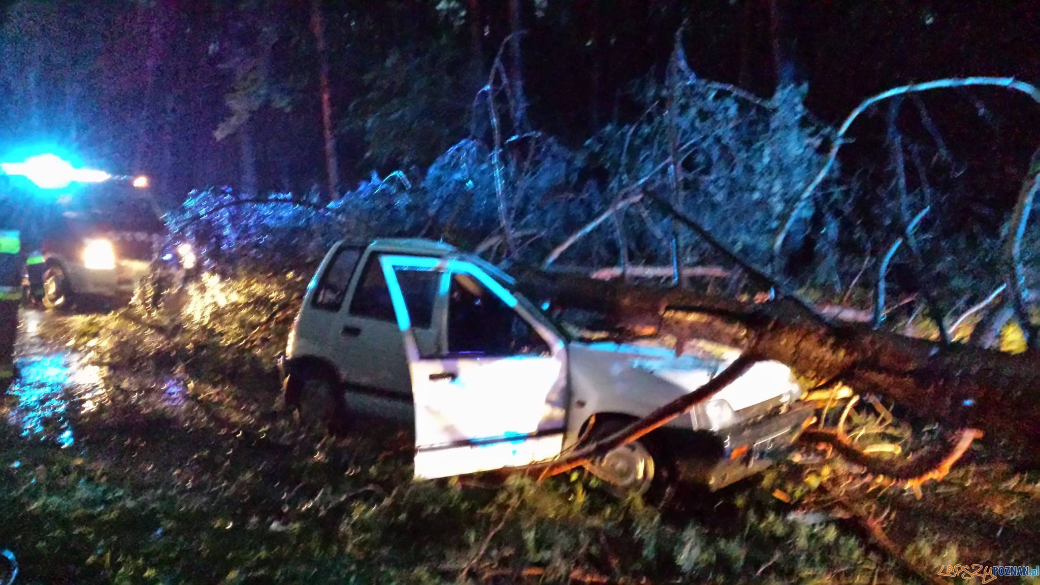 Zniszczenia w Puszczykowie Foto: OSP Puszczykowo Zniszczenia w Puszczykowie Foto: OSP Puszczykowo