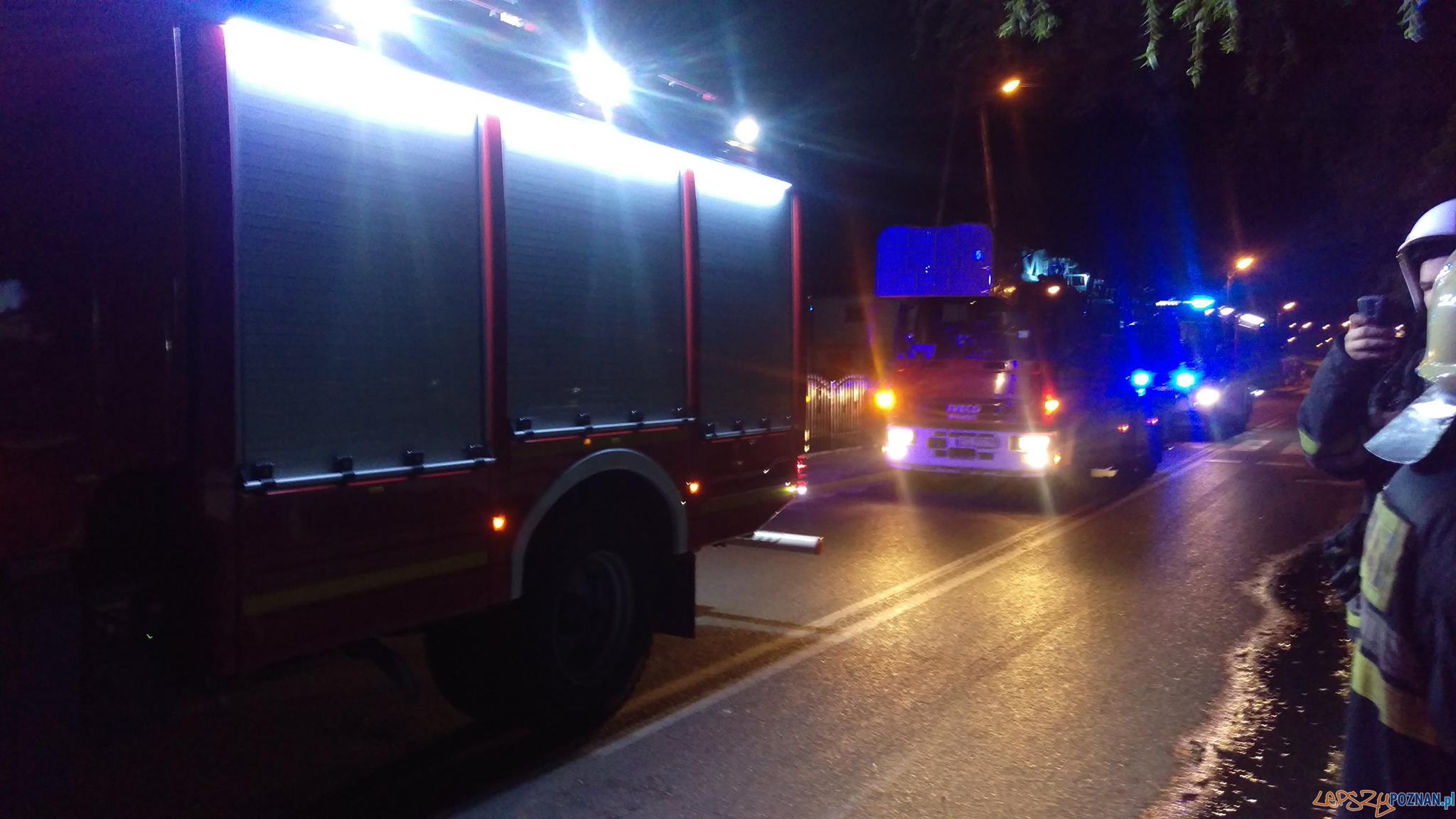 Pożar piwnicy Foto: OSP Luboń / OSP Plewiska Pożar piwnicy Foto: OSP Luboń / OSP Plewiska