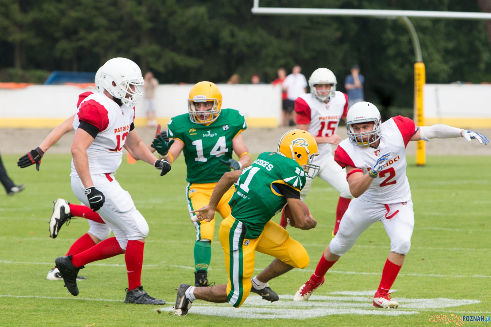 Patrioci Poznań – Bydgoszcz Archers Foto: lepszyPOZNAN.pl / Piotr Rychter Patrioci Poznań – Bydgoszcz Archers Foto: lepszyPOZNAN.pl / Piotr Rychter