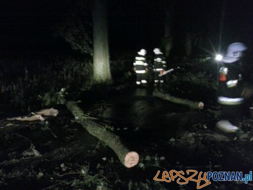 Zniszczenia w Kostrzynie Foto: OSP Kostrzyn Zniszczenia w Kostrzynie Foto: OSP Kostrzyn