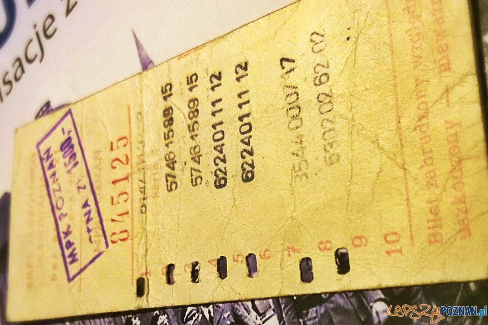 Stary bilet MPK Poznań  Foto: lepszyPOZNAN.pl / TD