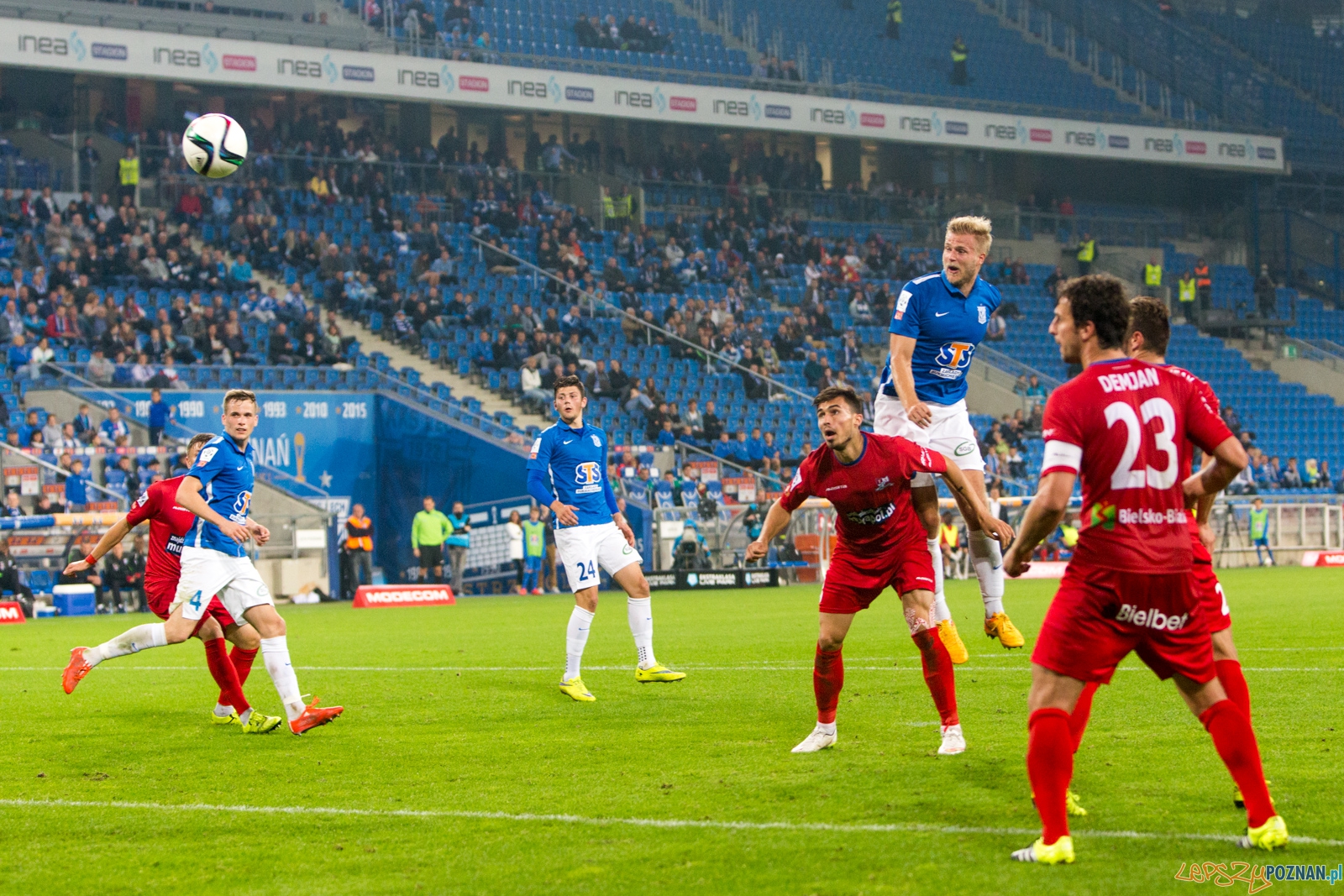 8. kolejka T-Mobile Ekstraklasy - Lech Poznań - Podbeskidzie Bi Foto: lepszyPOZNAN.pl / Piotr Rychter 8. kolejka T-Mobile Ekstraklasy - Lech Poznań - Podbeskidzie Bi Foto: lepszyPOZNAN.pl / Piotr Rychter