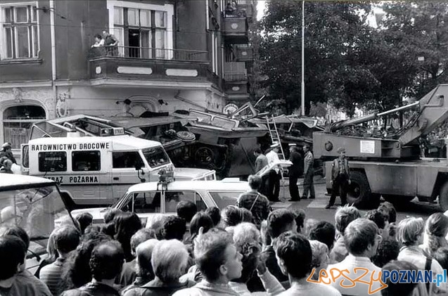 Wypadek tramwajowy na Wildzie Foto: Przemysław Adamski / lazarz.pl Wypadek tramwajowy na Wildzie Foto: Przemysław Adamski / lazarz.pl