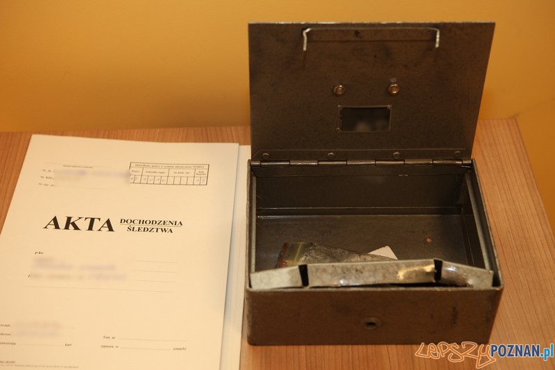 Zrabowana kasetka Foto: materiały policji Zrabowana kasetka Foto: materiały policji