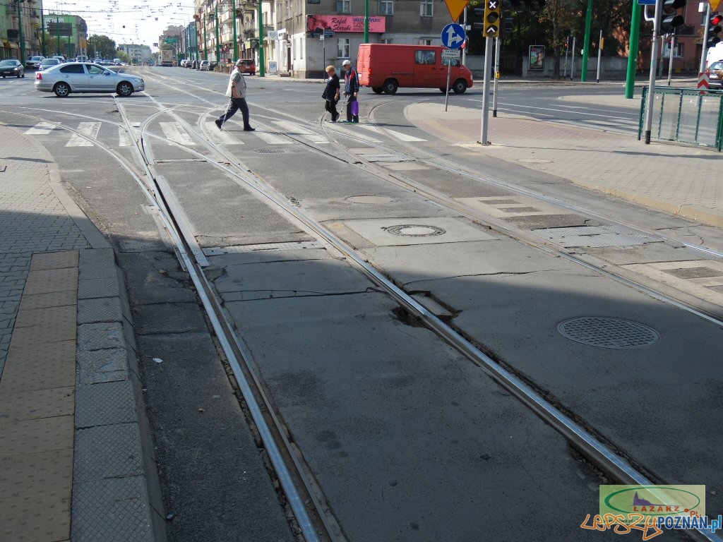 Ulica Głogowska się zapada Foto: lazarz.pl / Janusz Ludwiczak Ulica Głogowska się zapada Foto: lazarz.pl / Janusz Ludwiczak