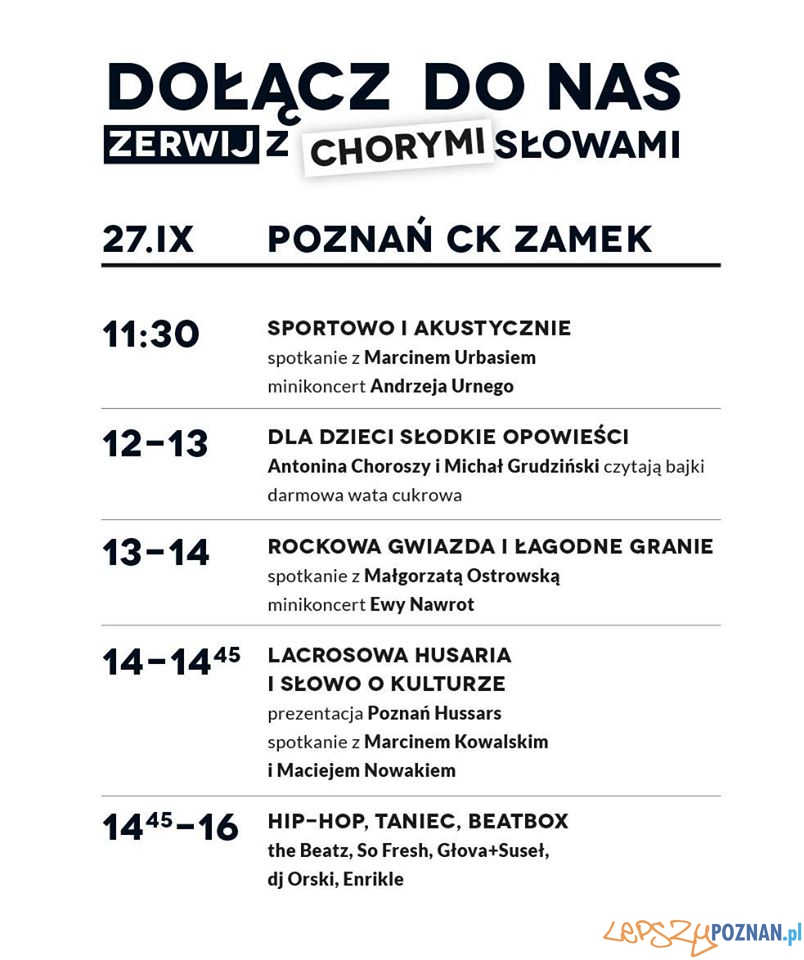 Harmonogram wydarzenia Foto: Harmonogram wydarzenia Foto: