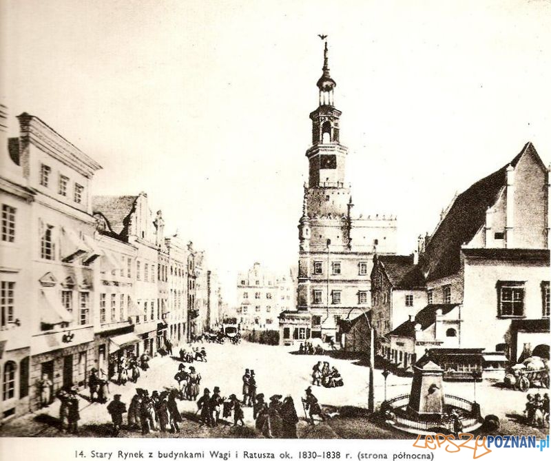 Stary Rynek 1830  Foto: Magdalena Warkoczewska, Widoki Poznania 