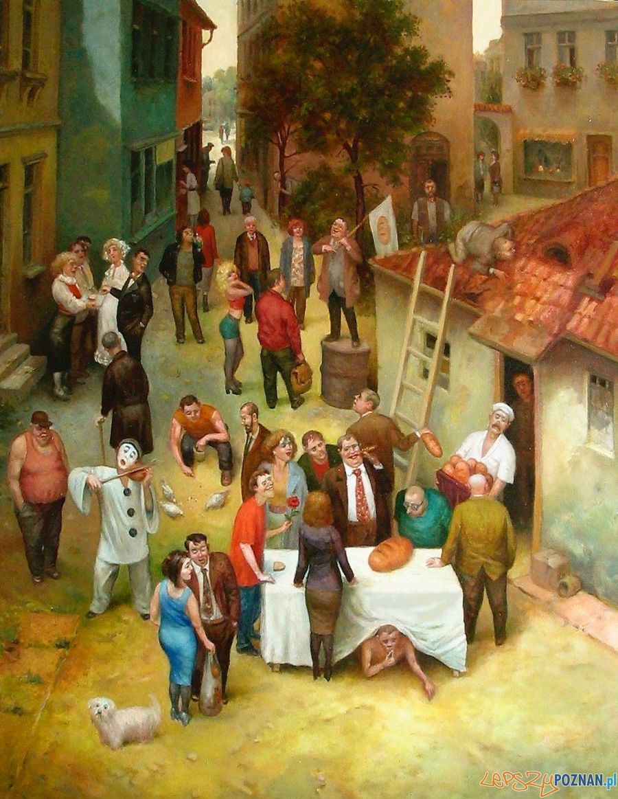 Jarosław Miklasiewicz - "Chleb" 92x73 cm 2005 r. olej na płótnie Foto: Jarosław Miklasiewicz - "Chleb" 92x73 cm 2005 r. olej na płótnie Foto: