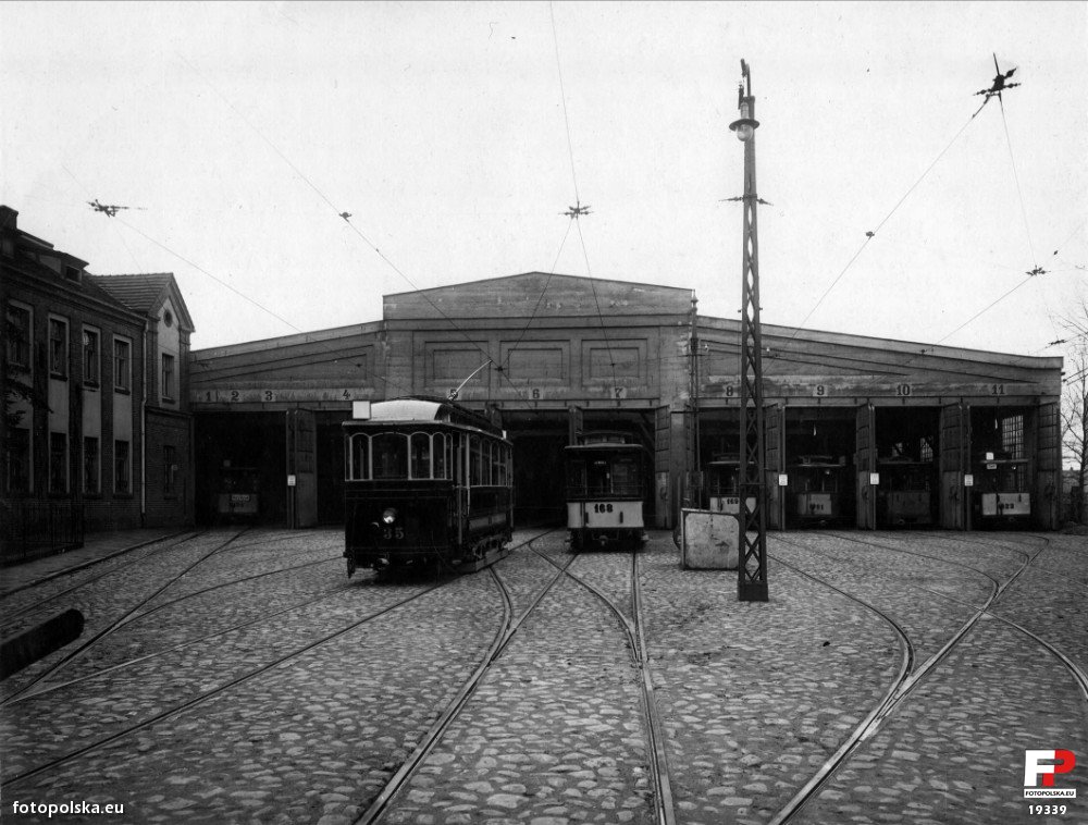 Zajezdnia przy Gajowej 1924 Foto: Archiwum MPK Zajezdnia przy Gajowej 1924 Foto: Archiwum MPK