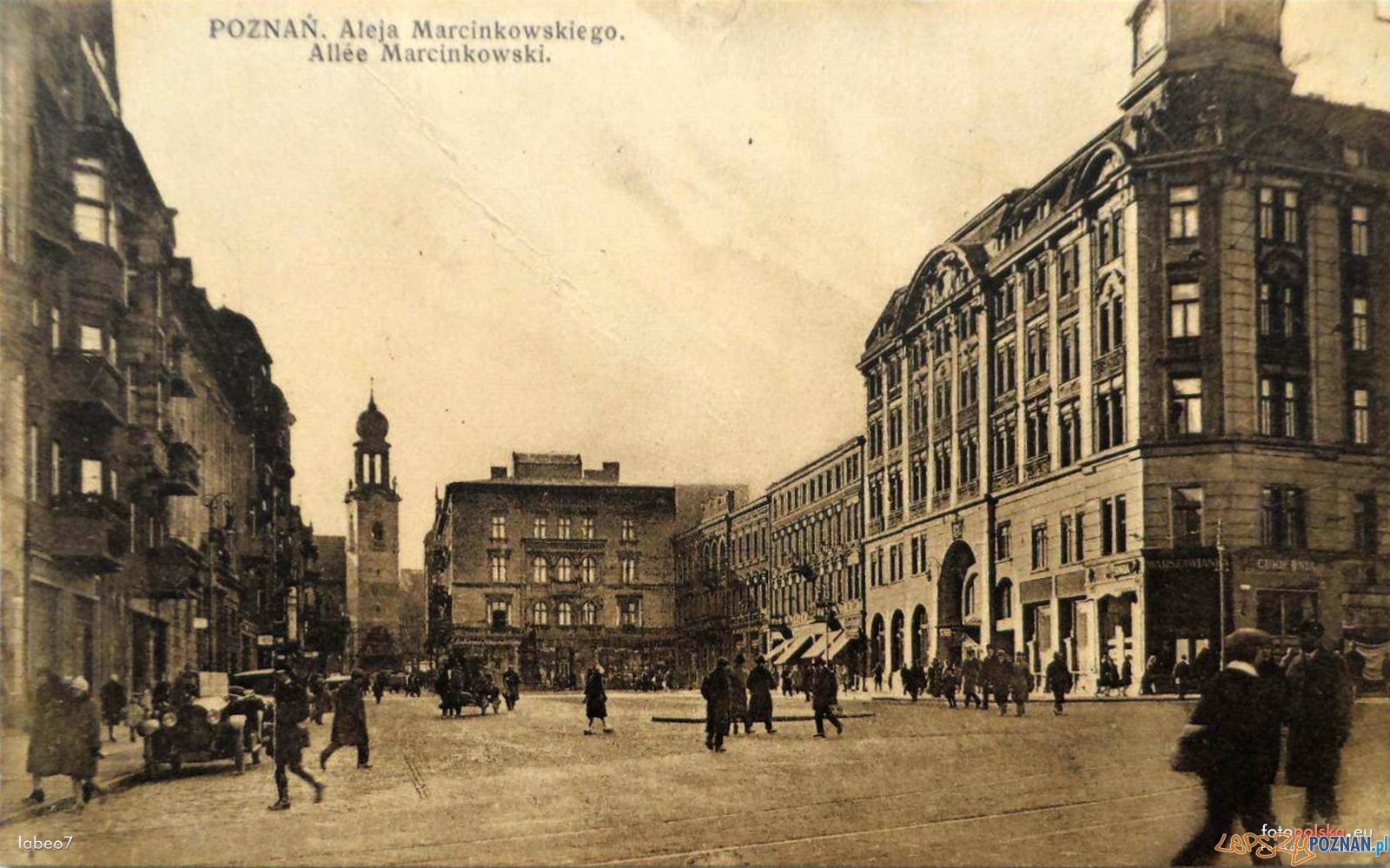 Al. Marcinkowskiego lata 1935-39 Foto: fotopolska Al. Marcinkowskiego lata 1935-39 Foto: fotopolska