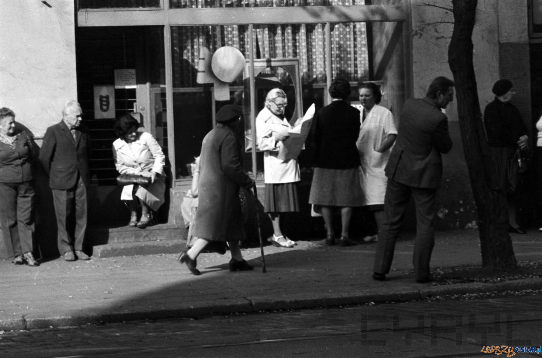 Kolejka do mięsnego na Kraszewskiego - 1981 Foto: Stanisław Wiktor / Cyryl Kolejka do mięsnego na Kraszewskiego - 1981 Foto: Stanisław Wiktor / Cyryl