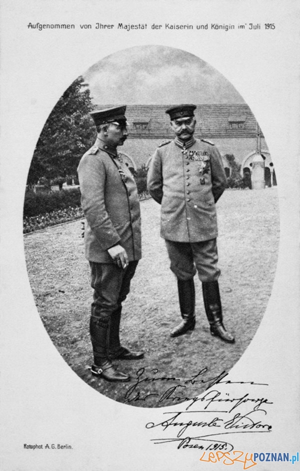 Wilhelm II i Paul von Hindenburg w Ogrodzie Rozanym_1915_600 Foto: Wilhelm II i Paul von Hindenburg w Ogrodzie Rozanym_1915_600 Foto: