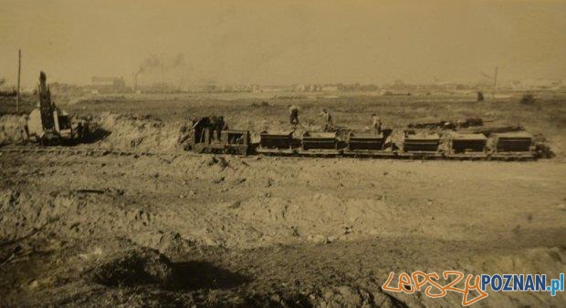 Budowa jeziora na Malcie 17-10-1948 Foto: POSiR Budowa jeziora na Malcie 17-10-1948 Foto: POSiR