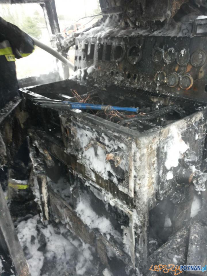 Pożar lokomotywy Foto: PSP JRG 8 Pożar lokomotywy Foto: PSP JRG 8