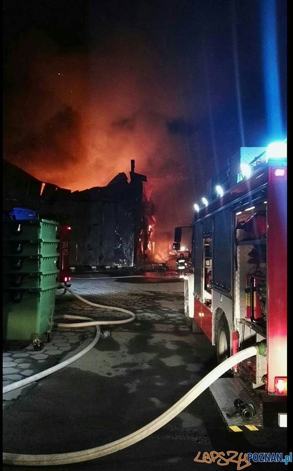 Pożar przy Smoluchowskiego Foto: OSP Luboń Pożar przy Smoluchowskiego Foto: OSP Luboń