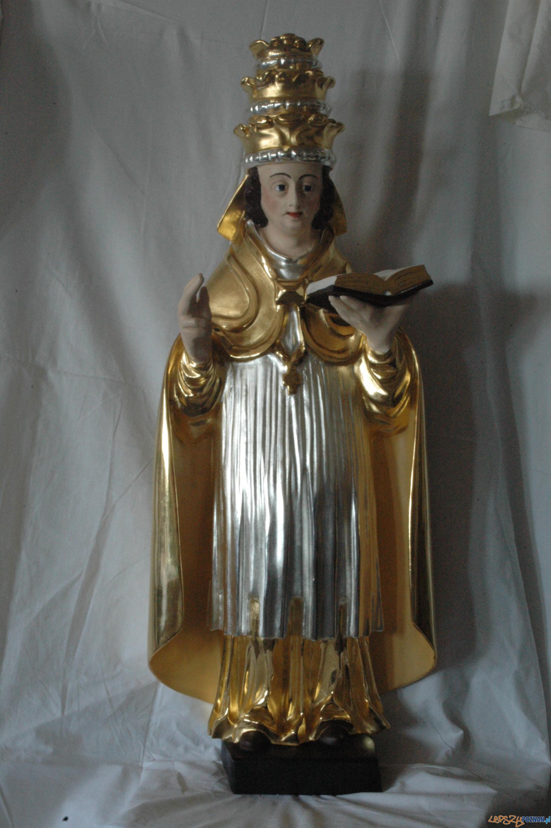 Barokowa rzeźba papieża po konserwacji Foto: Barokowa rzeźba papieża po konserwacji Foto: