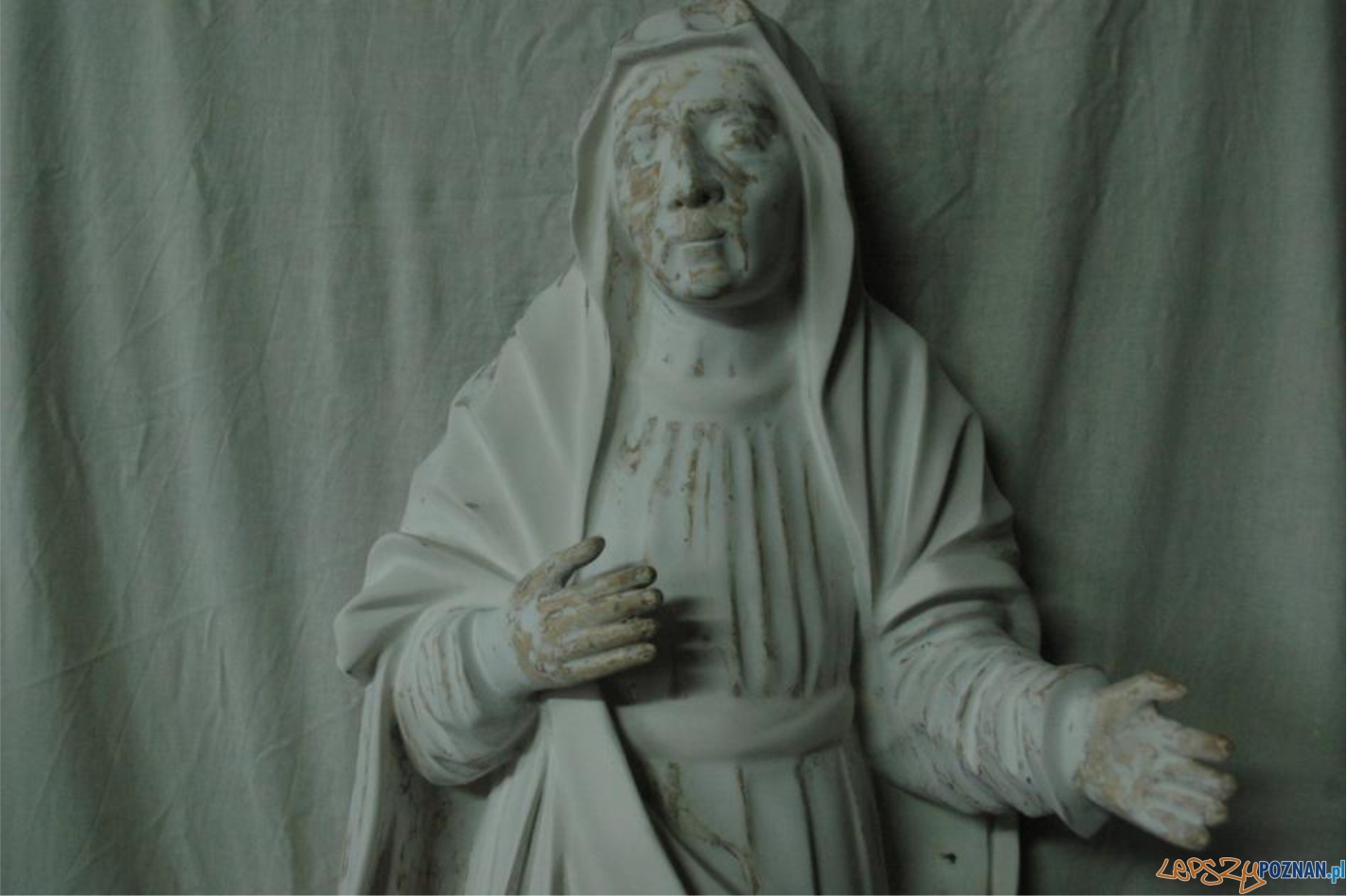 Barokowa rzeźba Matki Boskiej podczas konserwacji Foto: Barokowa rzeźba Matki Boskiej podczas konserwacji Foto: