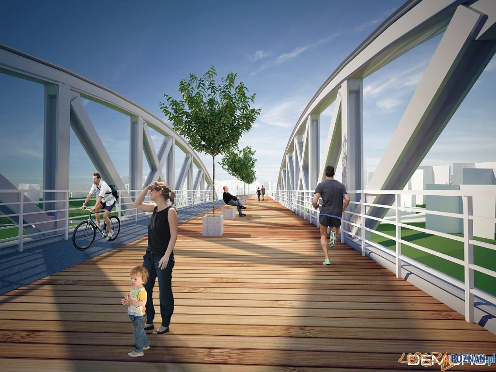 Projekt kładki przez Wartę Foto: Demiurg /UMP Projekt kładki przez Wartę Foto: Demiurg /UMP