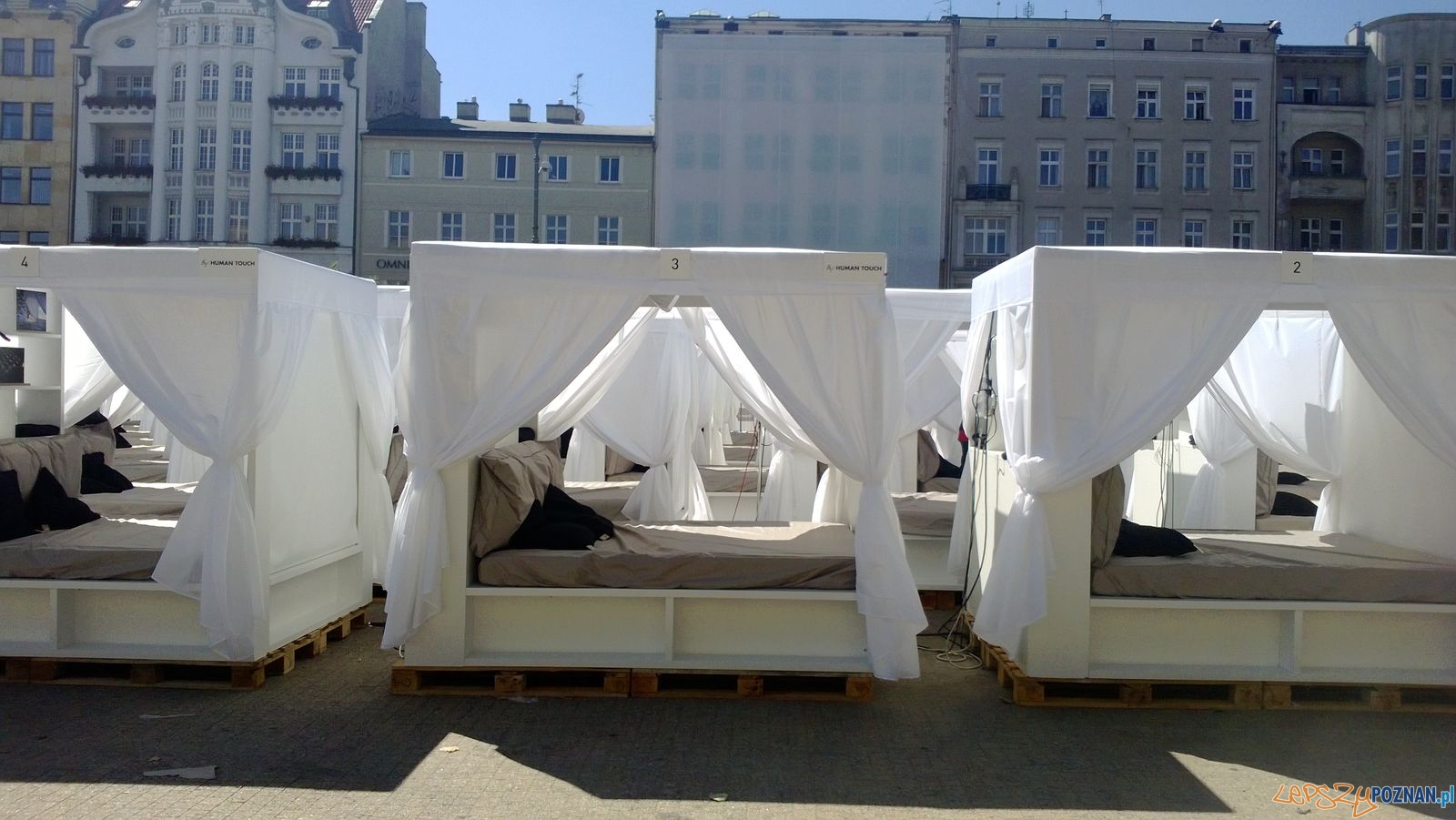 Kino łożkowe na Placu Wolności Foto: Tomasz Dworek Kino łożkowe na Placu Wolności Foto: Tomasz Dworek