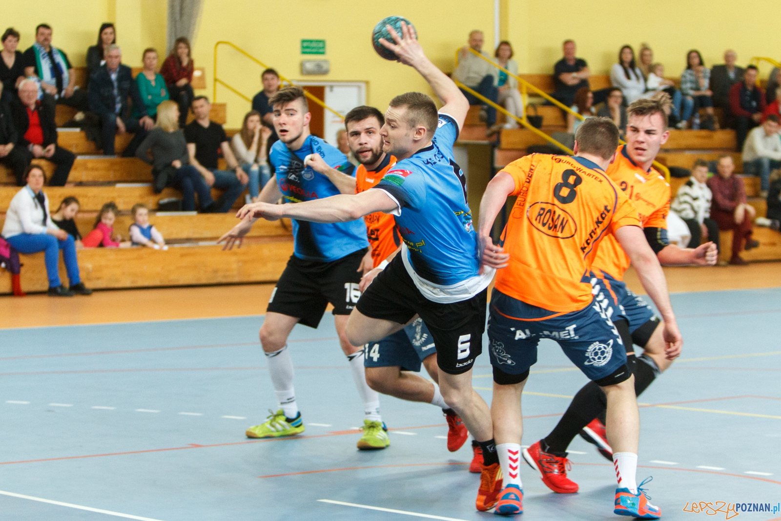 WKS Grunwald - Sparta Oborniki 26:20 - Poznań 16.04.2016 r. Foto: LepszyPOZNAN.pl / Pawel Rychter WKS Grunwald - Sparta Oborniki 26:20 - Poznań 16.04.2016 r. Foto: LepszyPOZNAN.pl / Pawel Rychter