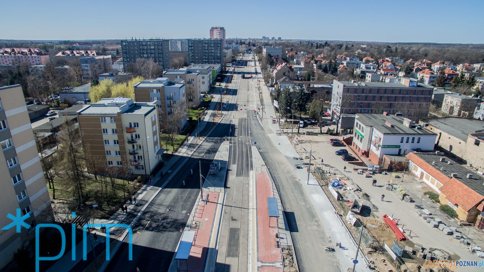 Remont Dąbrowskiego z lotu drona (6) Foto: Remont Dąbrowskiego z lotu drona (6) Foto: