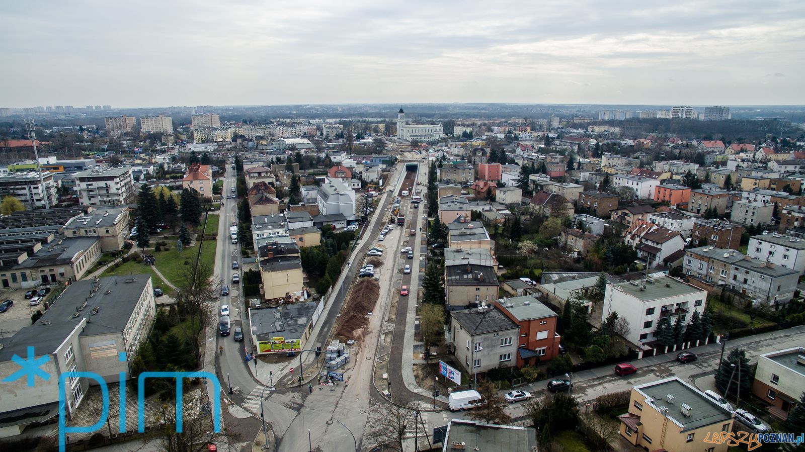 Remont Czechoslowackiej z drona (2) Foto: Remont Czechoslowackiej z drona (2) Foto: