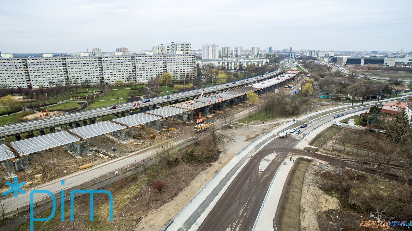 Estakada katowicka - widok z drona (6) Foto: Estakada katowicka - widok z drona (6) Foto: