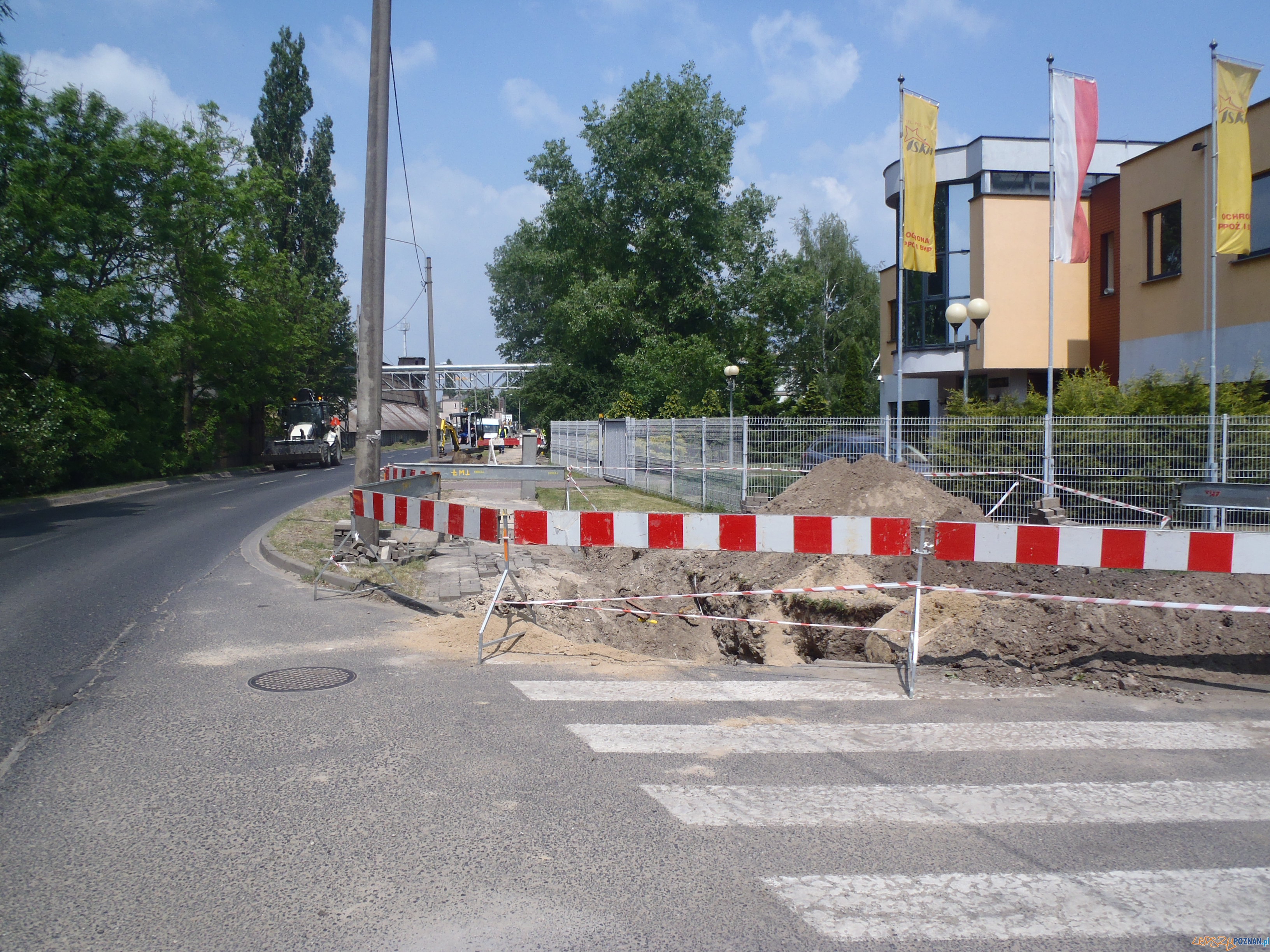 Wykopy na ulicy Krańcowej Foto: Straż Miejska Poznań Wykopy na ulicy Krańcowej Foto: Straż Miejska Poznań