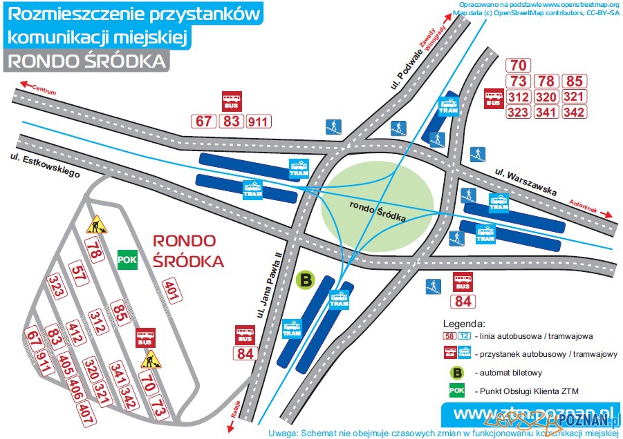 Rozklad przystanków na Dworcu Śródka Foto: Rozklad przystanków na Dworcu Śródka Foto: