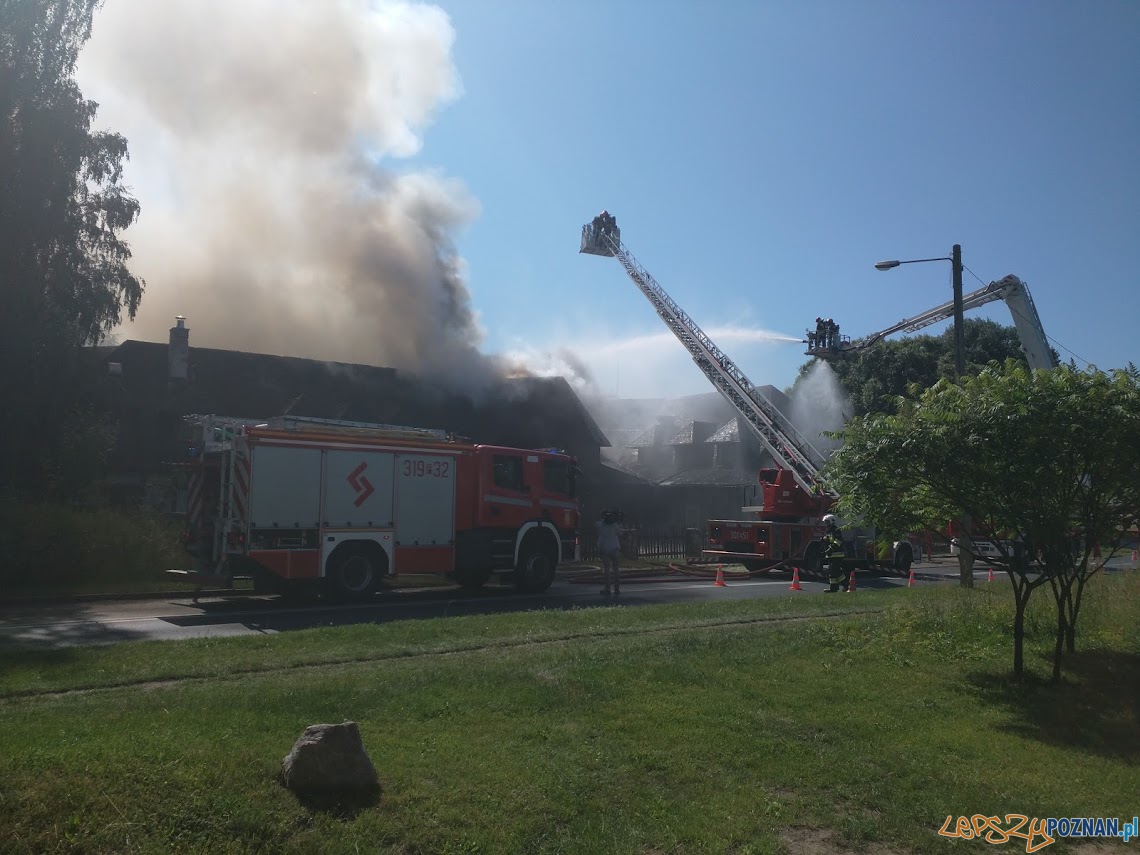 Płonie gospoda Młyńskie Koło Foto: lepszyPOZNAN / Michał Płonie gospoda Młyńskie Koło Foto: lepszyPOZNAN / Michał