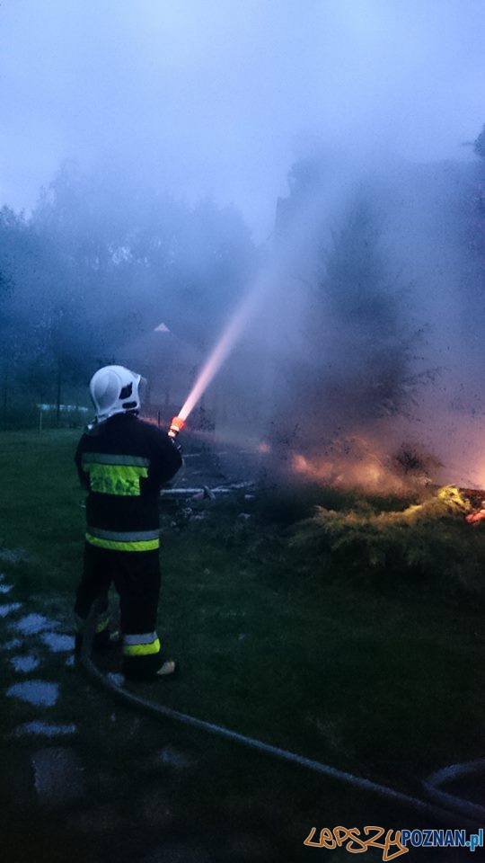 Pożar na Biskupińskiej Foto: OSP Suchy Las Pożar na Biskupińskiej Foto: OSP Suchy Las