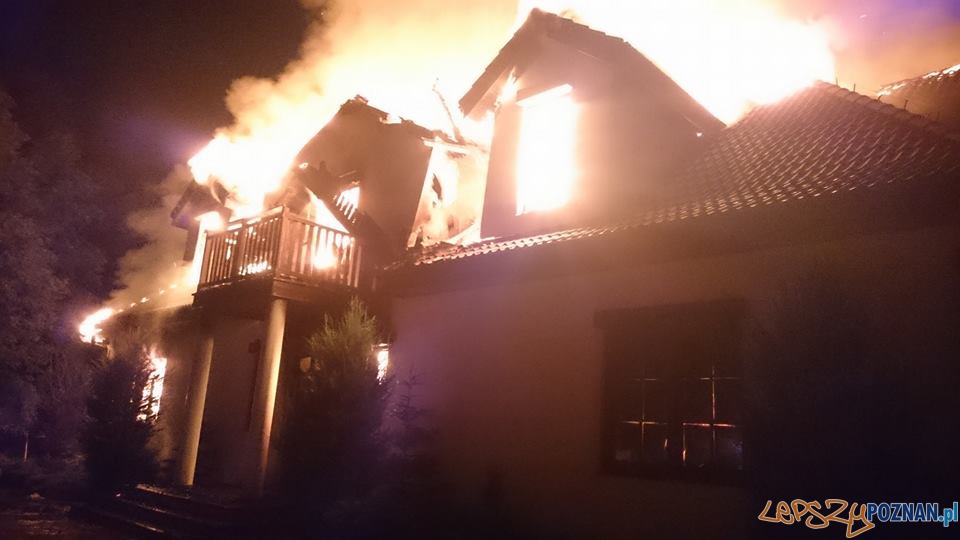 Pożar na Biskupińskiej Foto: OSP Suchy Las Pożar na Biskupińskiej Foto: OSP Suchy Las