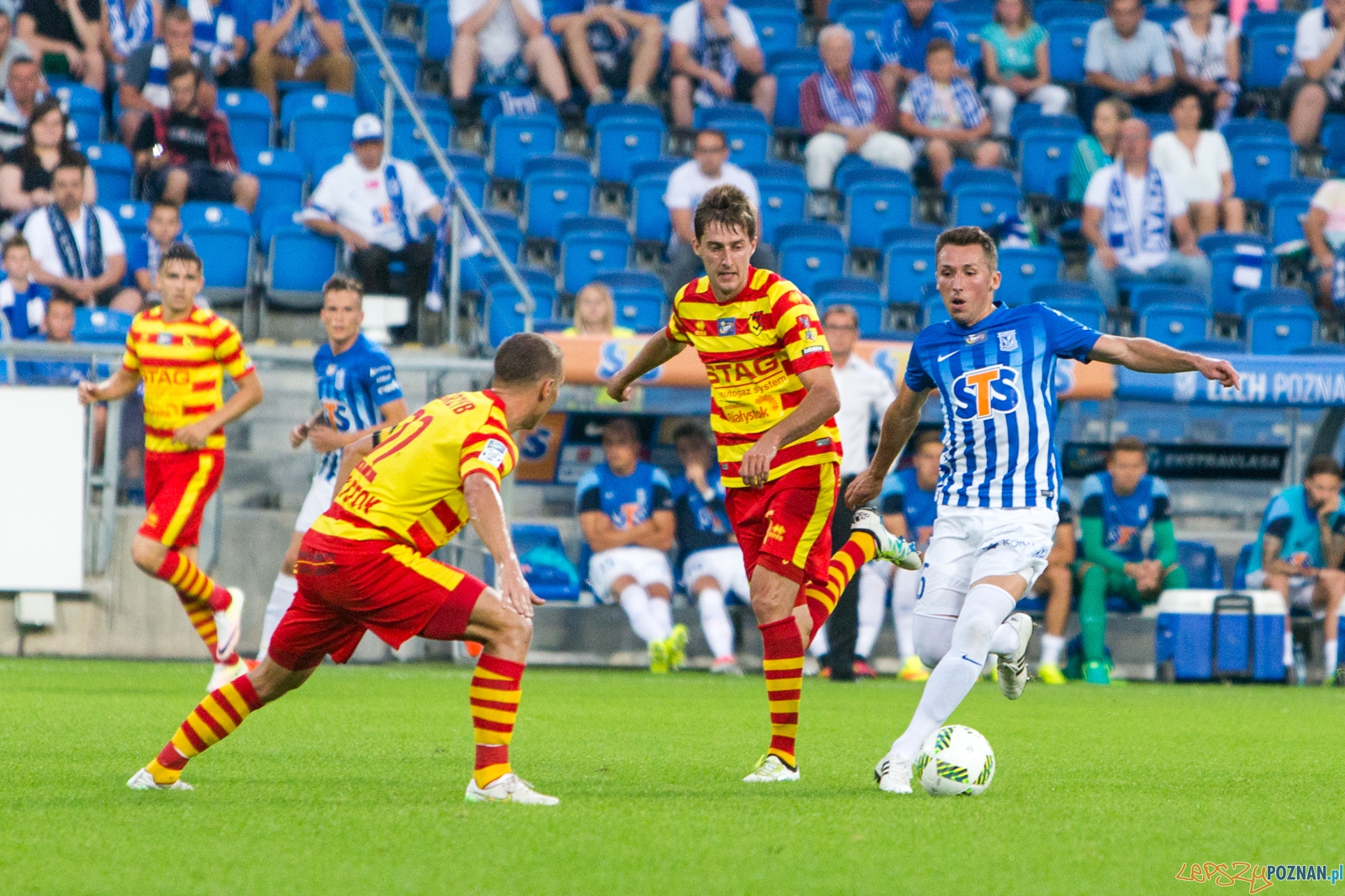 3. kolejka Lotto Ekstraklasy - Lech Poznań - Jagiellonia Biały Foto: lepszyPOZNAN.pl / Piotr Rychter 3. kolejka Lotto Ekstraklasy - Lech Poznań - Jagiellonia Biały Foto: lepszyPOZNAN.pl / Piotr Rychter