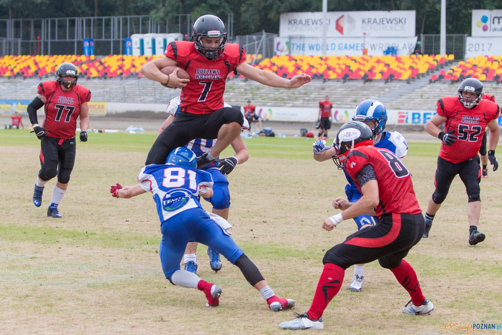 Kozły Poznań vs Wrocław Outlaws Foto: lepszyPOZNAN.pl / Piotr Rychter Kozły Poznań vs Wrocław Outlaws Foto: lepszyPOZNAN.pl / Piotr Rychter